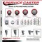 Service Caster 3 Inch Red Polyurethane Swivel 34 Inch Threaded Stem Caster Set with Total Lock Brake SCC-TSTTL20S314-PPUB-RED-34212-4 - alternate 4